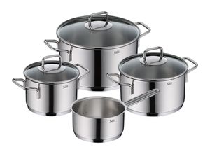 4004633306368 - Topf-Set SILIT Extra Cook grau (edelstahl) Töpfe SiliTherm Universalboden induktionsgeeignet spülmaschinengeeignet