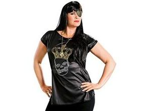 4004664802501 - Piraten-Shirt Totenkopf gold silber