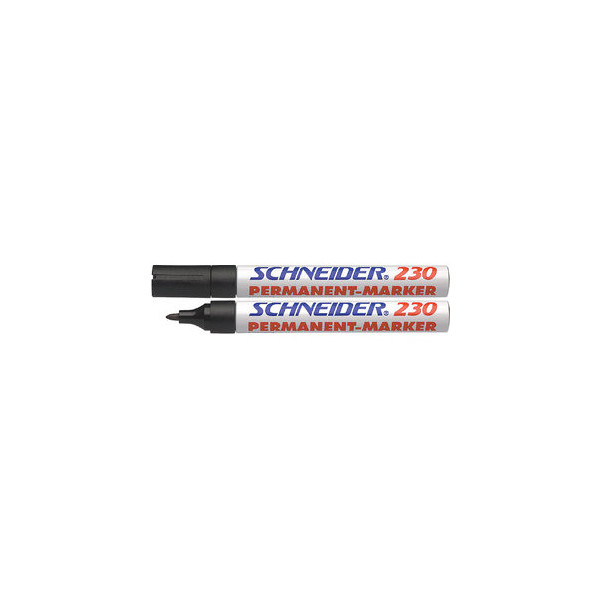 4004675000019 - Permanentmarker Maxx 230 1-3mm schwarz Maxx 230 1-3mm schwarz Schreibfarbe schwarz - Schneider