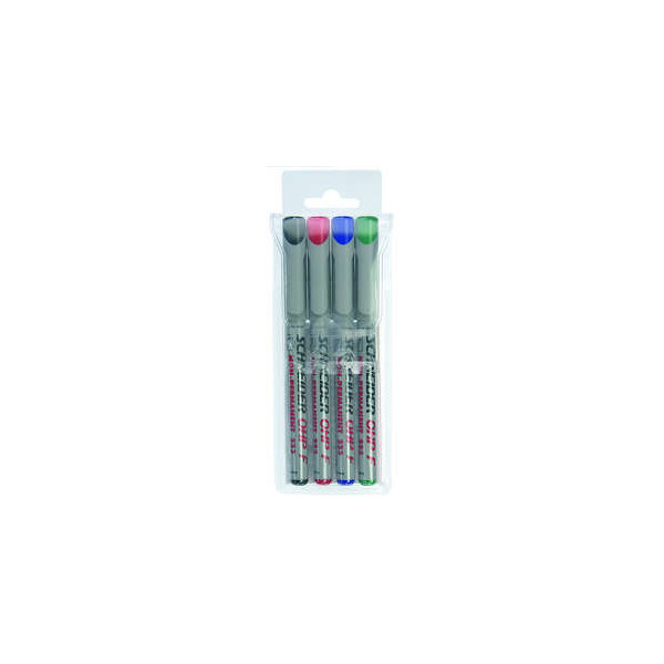 4004675001924 - Folienstift OHP 223 F farbig sortiert 07 mm 4er Etui non-permanent 4004675001924 Schneider