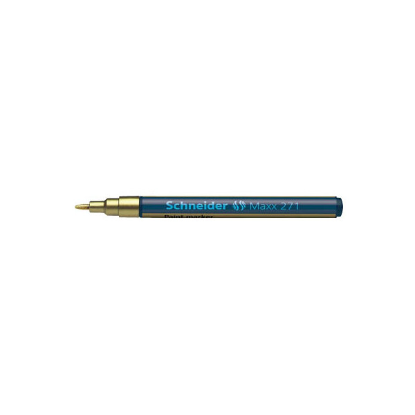 4004675009548 - Lackmarker Maxx 271 SN127153 Stift gold 1-2mm Rundspitze 4004675009548 Schneider