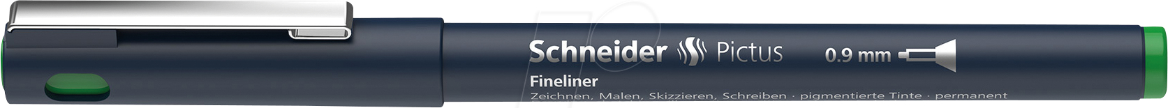 4004675011466 - SCHNEIDER 197704 - Fineliner 09 mm grün