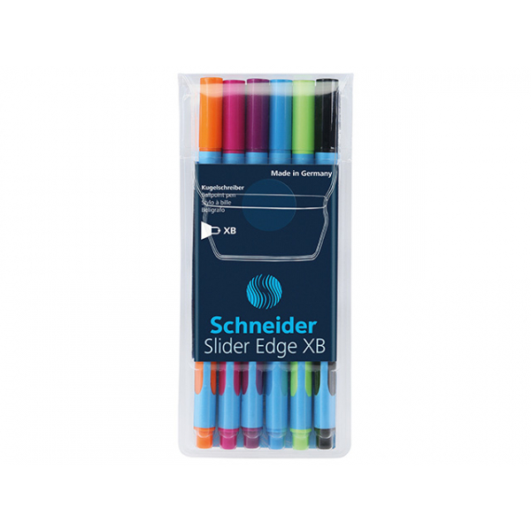 4004675084552 - Kugelschreiber Slider Edge XB 6er Etui Colours 4004675084552 Schneider