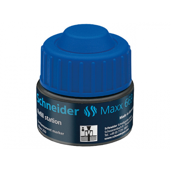 4004675093486 - Refill Station Maxx 669 30ml blau für Permanent-Marker Maxx 250 4004675093486 Schneider