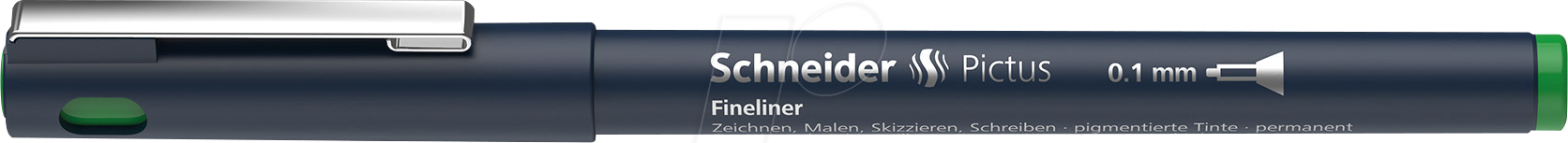 4004675141859 - SCHNEIDER 197104 - Fineliner 01 mm grün