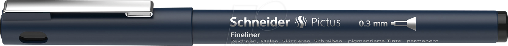 4004675142009 - SCHNEIDER 197301 - Fineliner 03 mm schwarz