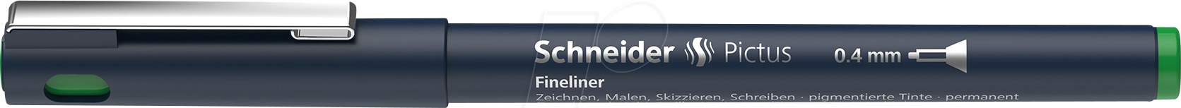 4004675142214 - SCHNEIDER 197404 - Fineliner 04 mm grün