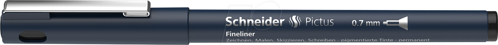 4004675142368 - SCHNEIDER 197601 - Fineliner 07 mm schwarz