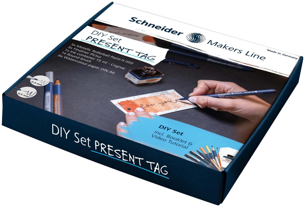 4004675176226 - Geschenkanhänger weiß DIY Set 4004675176226 Schneider