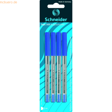 4004675750631 - 10 x Kugelschreiber Tops 505 Kappenmodell M blau Blisterkart