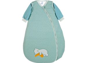 4004701153962 - Sterntaler® Jersey Schlafsack Bär Ben Stickerei für Babys und Kleinkinder türkis 110