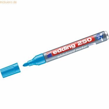 4004764013005 - Boardmarker 250 4-250010 hellblau 15-3mm Rundspitze 4004764013005 Edding 4004764013005 - Boardmarker 250 4-250010 hellblau 15-3mm Rundspitze 4004764013005 Edding