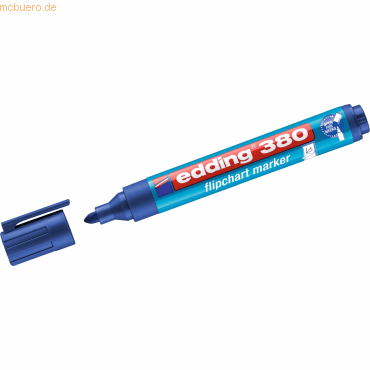 4004764013142 - Flipchartmarker 380 4-380003 Pack blau 15-3mm Rundspitze 4004764013142 Edding