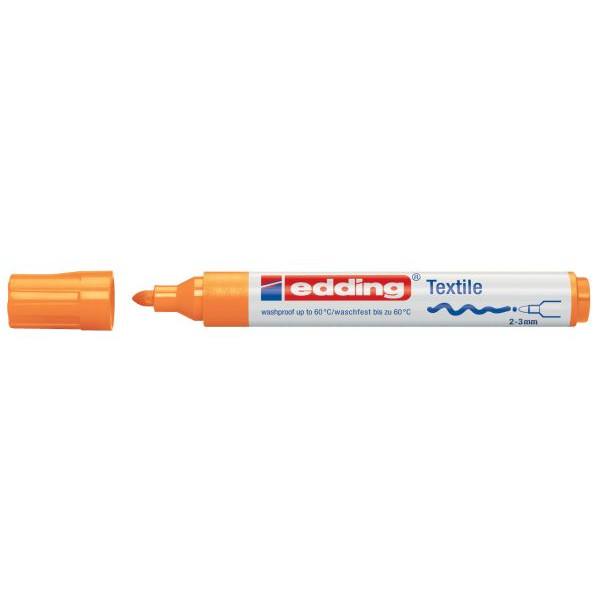 4004764014910 - Textilmarker edding 4500 creative Rundspitze 2-3mm neonorange