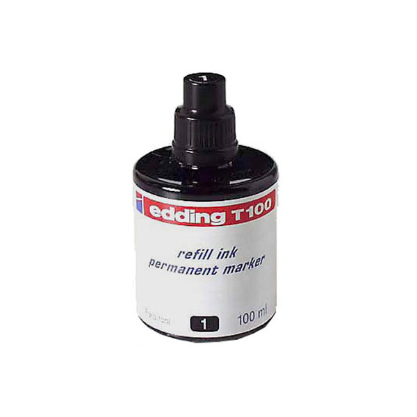 4004764024872 - edding Nachfülltusche edding T 100 Nachfülltinte Permanentmarker - schwarz - 4-T100001 schwarz 1000 ml