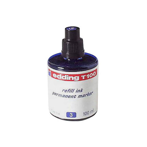 4004764024896 - edding Nachfülltusche Marker T100 Flasche blau 100ml T100 Flasche blau 100ml Inhalt 100 ml