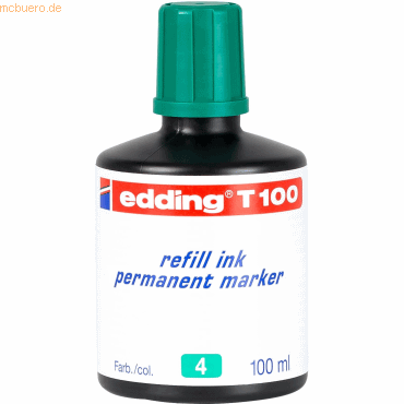 4004764024902 - Nachfüllfarbe T100 für Permanentmarker grün 4004764024902 100 Milliliter