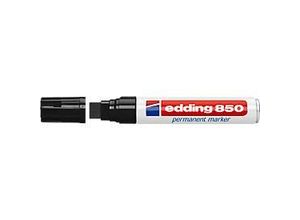 4004764054275 - edding 850 Permanentmarker Extra Breit Keilspitze 5 - 18 mm Schwarz Nachfüllbar Wasserbeständig