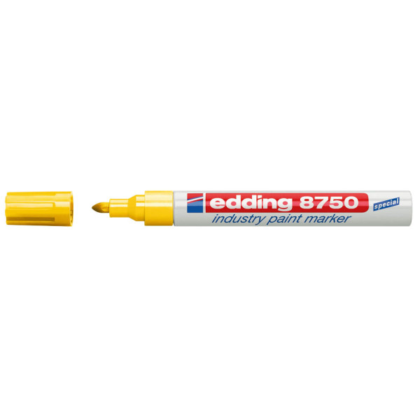 4004764103669 - 10 x Glanzlack-Marker edding 8750 industry paint marker gelb