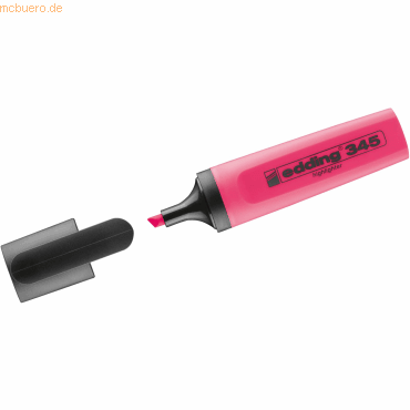 4004764841561 - Textmarker Highlighter 345-009 rosa 2-5mm Keilspitze 4004764841561 Edding