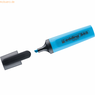 4004764841578 - Textmarker Highlighter 345-010 blau 2-5mm Keilspitze 4004764841578 Edding