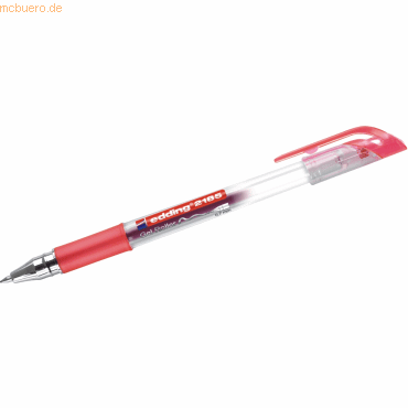 4004764864942 - edding 2185 Crystaljelly Gelschreiber transparent 07 mm Schreibfarbe rot 1 St