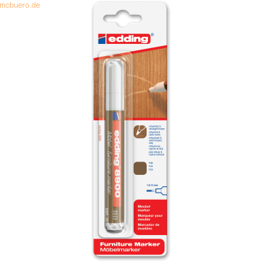 4004764896943 - 5 x Möbel-Reparaturmarker edding 8900 teak 4004764896943 - 5 x Möbel-Reparaturmarker edding 8900 teak