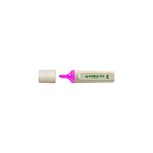 4004764917631 - Textmarker Highlighter 24 EcoLine 4-24009 rosa 2-5mm Keilspitze 4004764917631 Edding