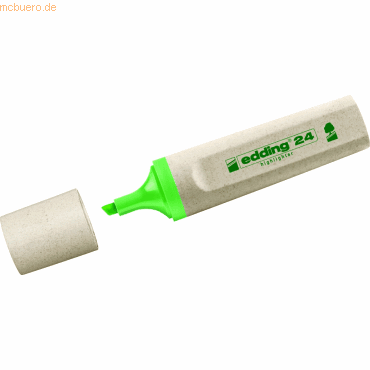 4004764917693 - Edding Vertrieb Gmbh - Textmarker 24 EcoLine hellgrün Strich-B2-5mm Keilspitze edding