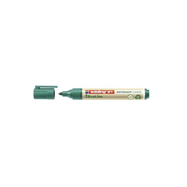 4004764917877 - Permanentmarker 21 EcoLine 15-3mm grün 21 EcoLine 15-3mm grün Schreibfarbe grün - Edding