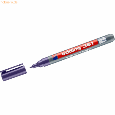 4004764925056 - 10 x edding Whiteboardmarker edding 361 nachfüllbar 1mm violett