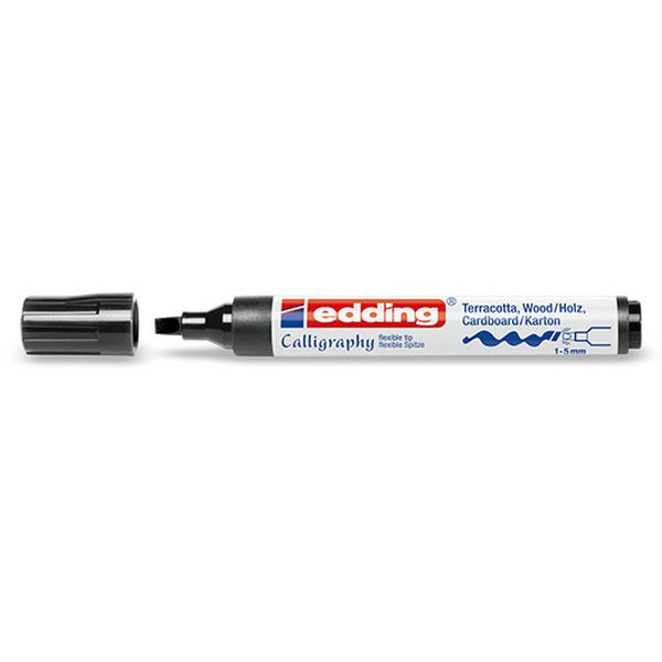 4004764927104 - 10 x Kalligrafiedding Marker creative edding 1455 1-5mm schwarz