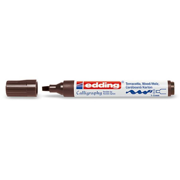 4004764927166 - 10 x edding Kalligrafiedding Marker creative edding 1455 1-5mm dunkelb