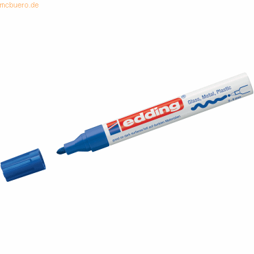 4004764953080 - 750 Permanent-Marker Feine Spitze Blau 1 Stück(e) (4-750-9-003)