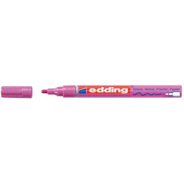 4004764953851 - 10 x Glanzlack-Marker edding 751 pink-metallic