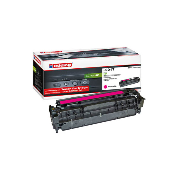 4004764955169 - edding 2017 Tonerkassette ersetzt HP 304A CC533A Magenta 2800 Seiten Kompatibel Toner