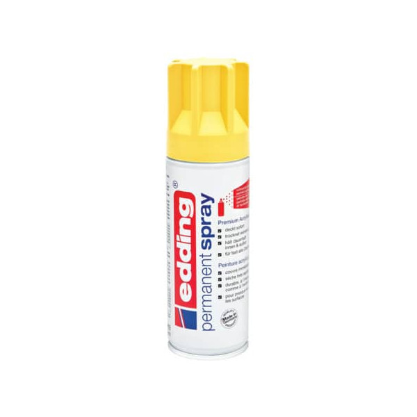 4004764956647 - edding Spray 5200 200 ml Premium-Acryllack matt Sprühbreite ca 50-60 mm gelb matt