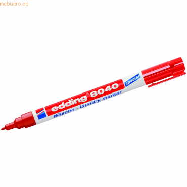 4004764957729 - Wäschemarker 8040 rot 1mm Rundspitze 4004764957729 Edding 4004764957729 - Wäschemarker 8040 rot 1mm Rundspitze 4004764957729 Edding
