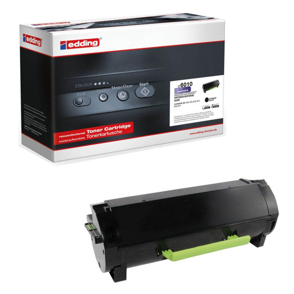 4004764983780 - - Toner kein Originalzubehör Kompatibel mit Lexmark 60F2H00 EDD-6010 ca 10000 Seiten schwarz