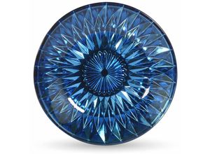 4004942121546 - Teller Diamantform aus Glas blau - Riffelmacher