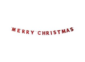 4004942124592 - Riffelmacher&weinberger - Weihnachtsdeko Merry Christmas Schriftzug Rot 190 x 10 cm aus Holz