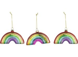 4004942132429 - Christbaumschmuck Regenbogen Whitlee Weihnachtsbaumkugel aus Glas Weihnachtsbaumschmuck bunt Weihnachtsbaumschmuck Weihnachtsdeko Christbaumkugeln Breite ca 10 cm