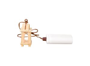 4004942782228 - Batteriebetriebene Lampe aus Holz 25 x 25 x 55 cm