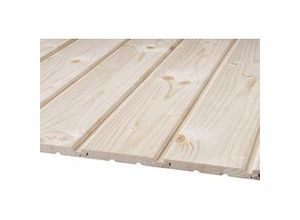 4005014017767 - Profilholz Fichte Tanne Standard B-Sortierung Schrägprofil 200 x 121 cm 14 mm