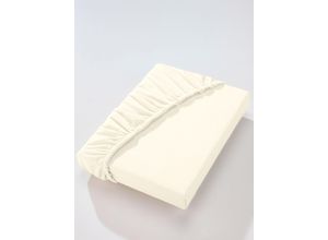 4005122446091 - Spannbettlaken DORMISETTE Laken Gr Spannbetttuch 90x90-100x200 cm 1 St Feinbiber 20 cm beige (natur)