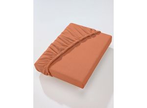 4005122446176 - Spannbettlaken DORMISETTE Laken Gr Spannbetttuch 90x90-100x200 cm 1 St Feinbiber 20 cm braun (caramel)