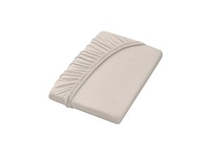 4005122890788 - Spannbettlaken DORMISETTE Laken Gr B L 90-100 cm x 190-200 cm 1 St Nicki 20 cm beige (natur)