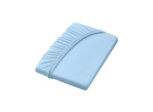 4005122891013 - Spannbettlaken DORMISETTE Laken Gr B L 90-100 cm x 190-200 cm 1 St Nicki 20 cm blau (hellblau)