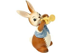 4005169347986 - Osterhase GOEBEL Trompetensolo Dekofiguren Gr B H T 12 cm x 15 cm x 10 cm bunt Dekofiguren Sammelfigur aus Steingut