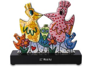 4005169351365 - Sammelfigur GOEBEL Figur James Rizzi - Our colorful family Dekofiguren Gr B H T 19 cm x 17 cm x 5 cm Vögel bunt Sammlerfiguren